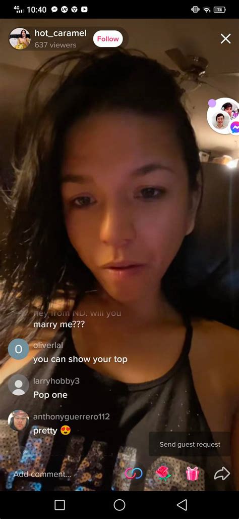 TikTok live nip slip